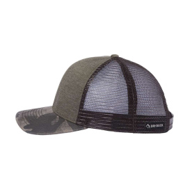 DRI DUCK 3358 Pique Trucker Cap - Rock/Camo