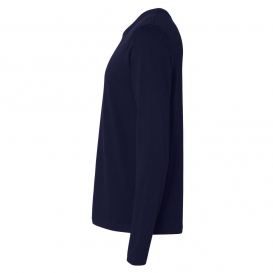 Next Level 3601 Cotton Long Sleeve Crew - Midnight Navy
