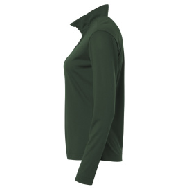 AllPro 41870L Pro-Lock Women\'s Performance Quarter-Zip Pullover Sweatshirt - Forest Green