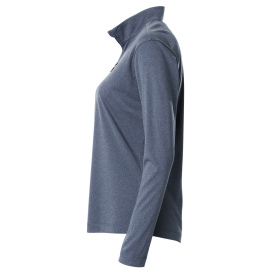 AllPro 41870L Pro-Lock Women\'s Performance Quarter-Zip Pullover Sweatshirt - Heather Navy