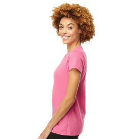 M&O 4810 Women\'s Gold Soft Touch T-Shirt - Azalea