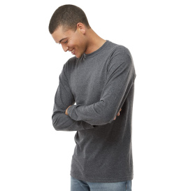 M&O 4820 Gold Soft Touch Long Sleeve T-Shirt - Dark Heather