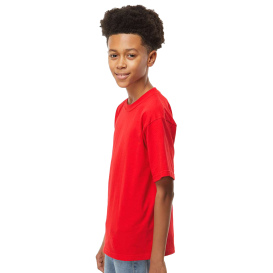M&O 4850 Youth Gold Soft Touch T-Shirt - Deep Red