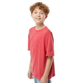 M&O 4850 Youth Gold Soft Touch T-Shirt - Heather Red