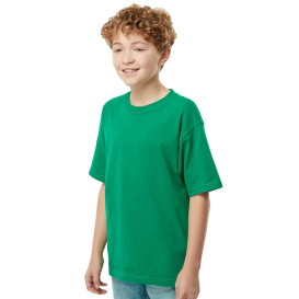M&O 4850 Youth Gold Soft Touch T-Shirt - New Kelly Green