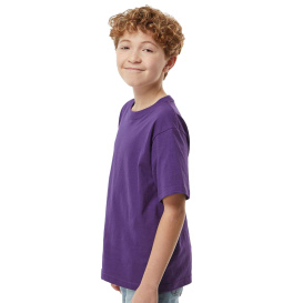 M&O 4850 Youth Gold Soft Touch T-Shirt - Purple