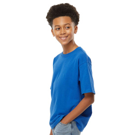 M&O 4850 Youth Gold Soft Touch T-Shirt - Royal