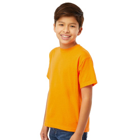 M&O 4850 Youth Gold Soft Touch T-Shirt - Safety Orange