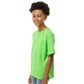 M&O 4850 Youth Gold Soft Touch T-Shirt - Vivid Lime