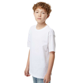 M&O 4850 Youth Gold Soft Touch T-Shirt - White