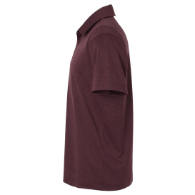 AllPro 4HM00 Performance Melange Polo - Maroon Melange
