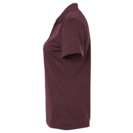 AllPro 4HM00L Women's Performance Melange Polo - Maroon Melange