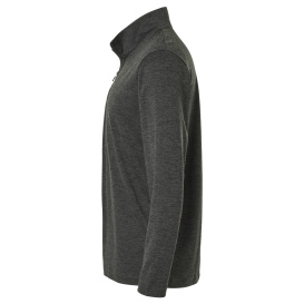 AllPro 4HM700 Performance Melange Quarter-Zip Pullover - Black Melange