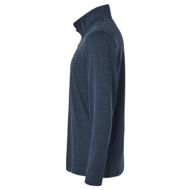 AllPro 4HM700 Performance Melange Quarter-Zip Pullover - Navy Melange