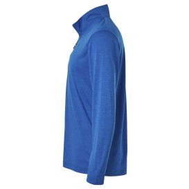 AllPro 4HM700 Performance Melange Quarter-Zip Pullover - Royal Melange