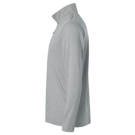 AllPro 4HM700 Performance Melange Quarter-Zip Pullover - Silver Melange