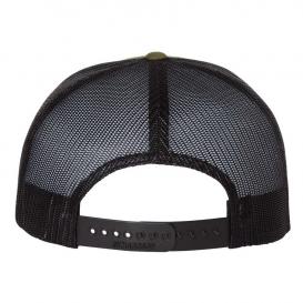 Richardson 511 Wool Blend Flat Bill Trucker Cap - Loden/Black