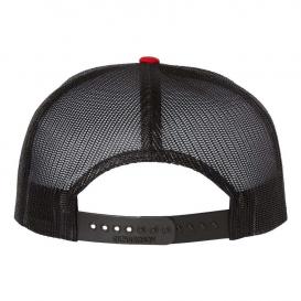 Richardson 511 Wool Blend Flat Bill Trucker Cap - Red/Black