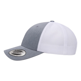 YP Classics 6601 Elite Cap - Heather/White
