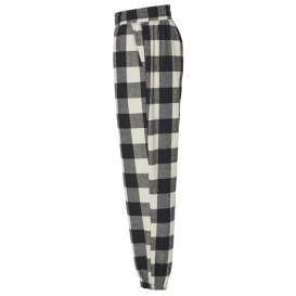 Burnside 8810 Flannel Jogger - Ecru/Black