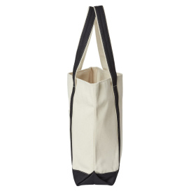 Liberty Bags 8873 XL Zippered Resort Tote - Natural/Black