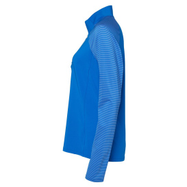 adidas A521 Women\'s Stripe Block Quarter-Zip Pullover - Glory Blue