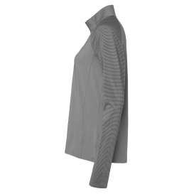 adidas A521 Women\'s Stripe Block Quarter-Zip Pullover - Grey Three