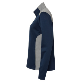 adidas A529 Women\'s Textured Mixed Media Full-Zip Jacket - Collegiate Navy/Grey Three