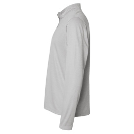 adidas A593 Space Dyed Quarter-Zip Pullover - Grey One Heather