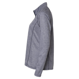 adidas A594 Women's Space Dyed Quarter-Zip Pullover - Colligate Navy Melange