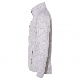 Burnside 3901 Sweater Knit Jacket - Heather Grey