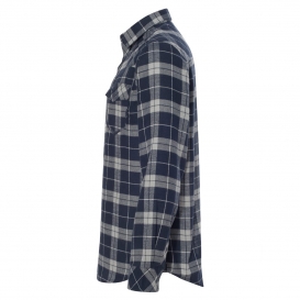 Burnside 8210 Yarn-Dyed Long Sleeve Flannel Shirt - Navy/Grey