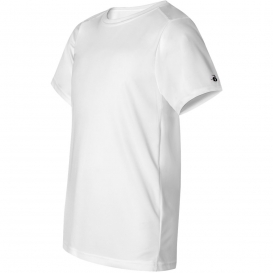 Badger Sport 2120 Youth B-Core Short Sleeve T-Shirt - White