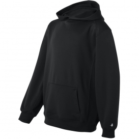 Badger Sport 2454 Youth Performance Fleece Hooded Sweatshirt - Black