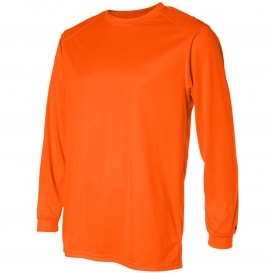 Badger Sport 4104 B-Core Long Sleeve T-Shirt - Safety Orange