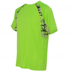 Badger Sport 4140 Digital Camo Hook T-Shirt - Lime