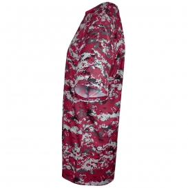 Badger Sport 4180 Digital Camo Short Sleeve T-Shirt - Cardinal Digital