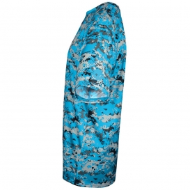 Badger Sport 4180 Digital Camo Short Sleeve T-Shirt - Electric Blue Digital