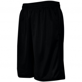 Badger Sport 7219 Pro Mesh 9" Inseam Pocketed Shorts - Black | Full Source