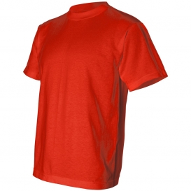 Bayside 1701 USA-Made 50/50 Short Sleeve T-Shirt - Bright Orange