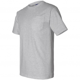 Bayside 3015 Union-Made Short Sleeve T-Shirt with a Pocket - Dark Ash