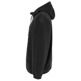 Burnside 3600 Polar Fleece Quarter-Zip Scuba Hooded Pullover - Black
