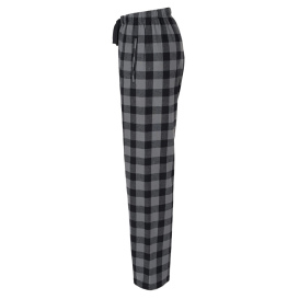 Boxercraft BW6620 Women\'s Haley Flannel Pants - Charcoal/Black Buffalo