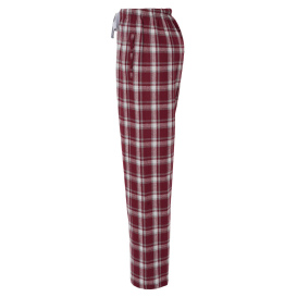 Boxercraft BW6620 Women\'s Haley Flannel Pants - Heritage Maroon Plaid