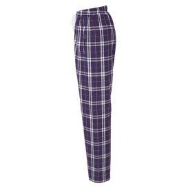 Boxercraft BW6620 Women's Haley Flannel Pants - Purple/White