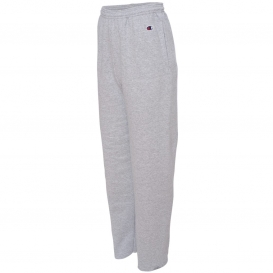 Champion P800 Double Dry Eco Open Bottom Sweatpants with Pockets - Light Steel