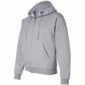 Champion S800 Double Dry Eco Full-Zip Hooded Sweatshirt - Light Steel