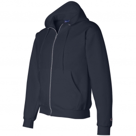 Champion S800 Double Dry Eco Full-Zip Hooded Sweatshirt - Navy