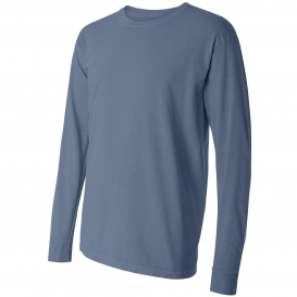 Comfort Colors 6014 Garment-Dyed Heavyweight Long Sleeve T-Shirt - Blue ...