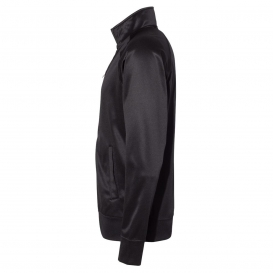 Independent Trading Co. EXP70PTZ Unisex Poly-Tech Full-Zip Track Jacket - Black/Black